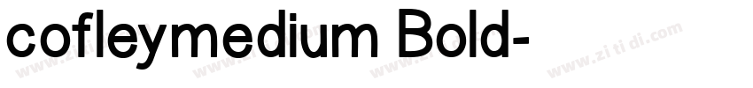 cofleymedium Bold字体转换
